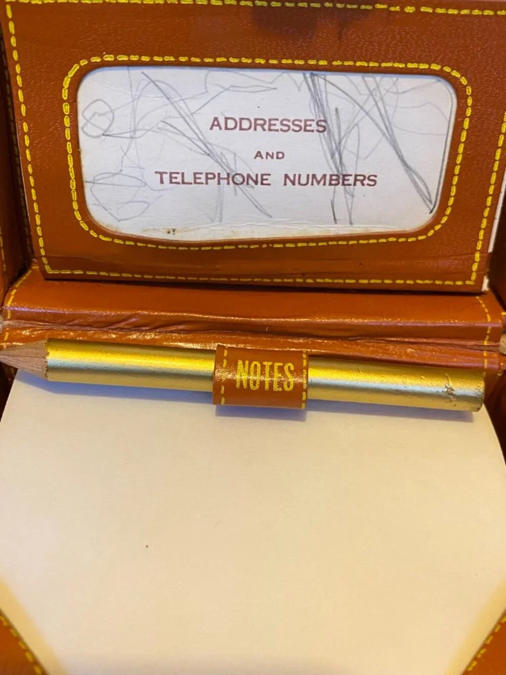 Vintage Miniature Suitcase Address Telephone Number Notepad Handmade Hayward CA